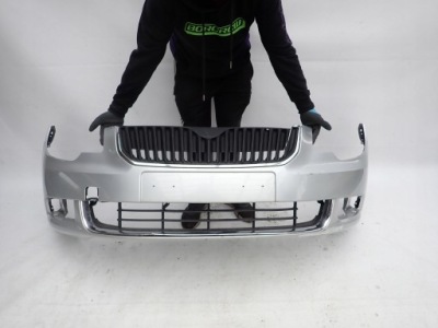 Skoda superb ii 08- бампер перед передній фото №1