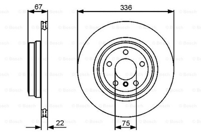 ДИСКИ ТОРМОЗНЫЕ ТОРМОЗНЫЕ ЗАД BOSCH 0 986 479 439