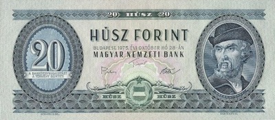 Węgry - 20 Forint - 1975 - P169 - St.1