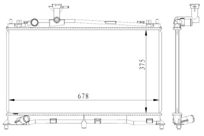 NRF RADUADOR DEL MOTOR DE AGUA MAZDA 6 1.8 2.0 06.02-08.07  