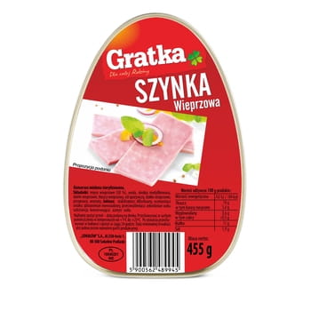 Gratka szynka wieprzowa 455g