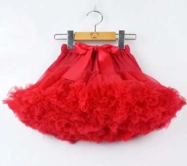 SPÓDNICZKA TUTU PETTISKIRT, CZERWONA, 2-3 LATA