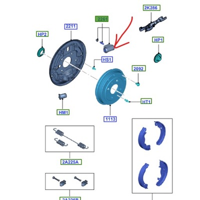 Цилиндрик тормозной ford ka mk2 2010-2016 фото №1