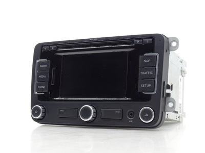 РАДИО РАДИОODTWARZACZ CD MP3 AUX НАВИГАЦИЯ SEAT LEON II 2 РЕСТАЙЛ 5P0035191D