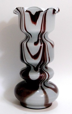 MURANO-Carlo Moretti-ŚLICZNY WAZON 25,5 cm