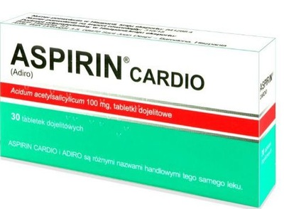 Aspirin Cardio Inpharm kwas acetylosalicylowy 30ta