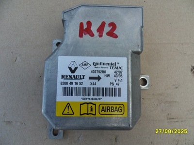 Модуль датчик подушка безпеки renault оригінальний номер 8200491652 402792b0 фото №1