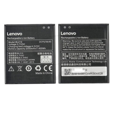 ORYGINALNA BATERIA LENOVO S650 S820 BL210 2000 mAh