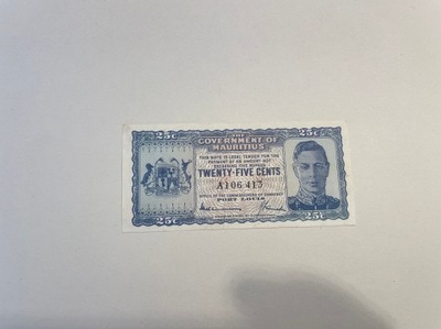 Mauritius - 25 centów - bardzo rzadki
