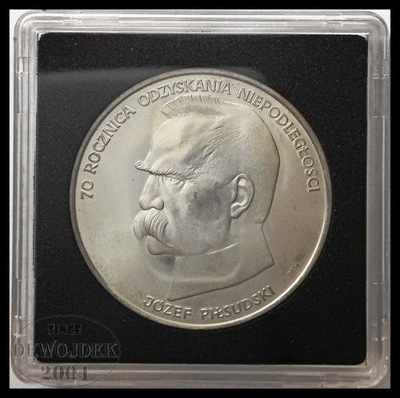 MNP - POLSKA PRL 50000 Złotych 1988 # PIŁSUDSKI # P372 # SREBRO # st 1