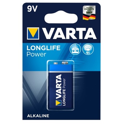 bateria Varta Longlife Power 9V, 6LP3146, 6F22 PP3