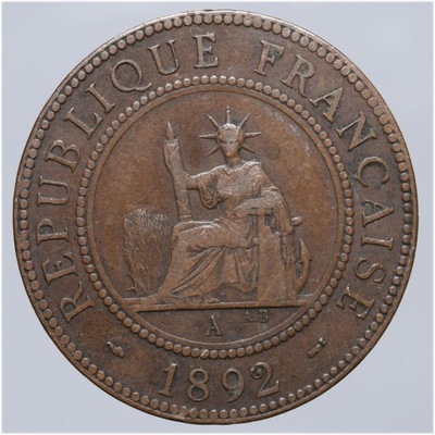 Indochiny Francuskie 1 centym 1892