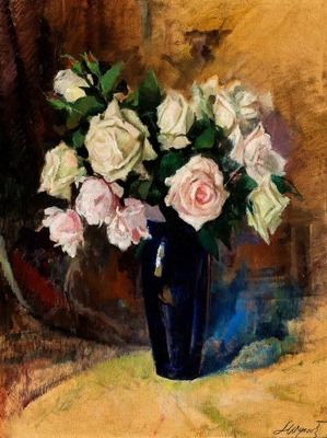Leon Wyczółkowski Obraz Róże 40x30 cm