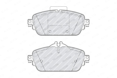 FERODO ZAPATAS DE FRENADO PARTE DELANTERA MERCEDES C A205 C C205 C T-MODEL S205 C  