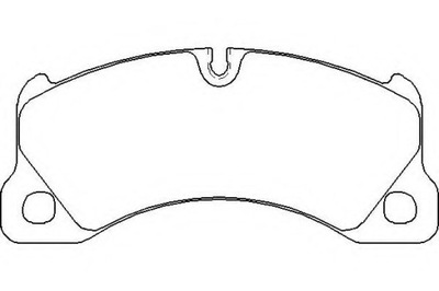 PADS HAMULC. PORSCHE PANAMERA 09- FRONT  