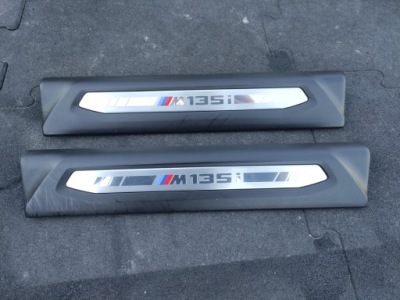 Накладки декоративные пороговые bmw 1 f40 m набор фото №1
