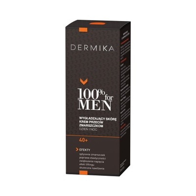 Dermika 100% for Men Cream 40+ wygładzający skórę krem przeciw zmars P1
