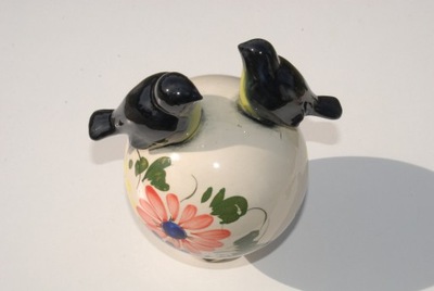 Stara figurka kula z ptakami ptaszkami antyk