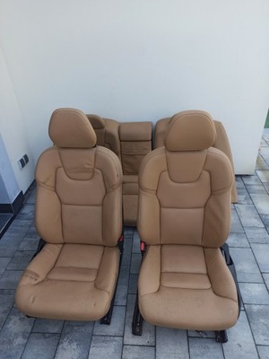 Сидіння заднє сидіння коричневий шкіра volvo s90 long l541 2017- фото №1