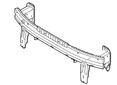 Балка бампера передній hyundai i20 2017 фото №1