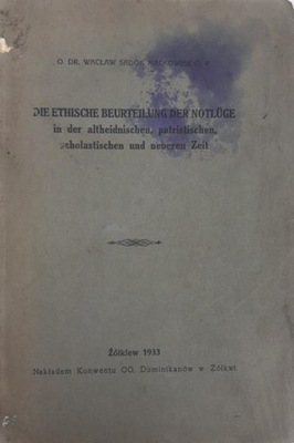 Wacław Sadok Maćkowiak Die etische Beurteilung der Notluge 1933 (niem)