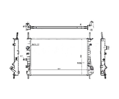 RADIATOR WATER FORD MONDEO 11.00- 1216264  