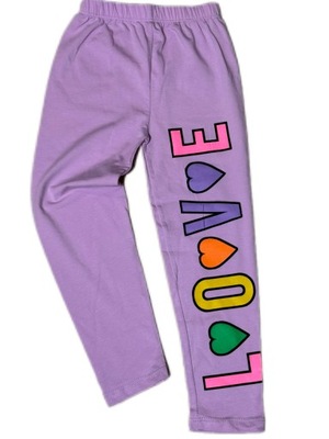 legginsy dziecięce motyw LOVE 110