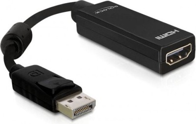 Adapter AV Delock DisplayPort HDMI czarny (61849)