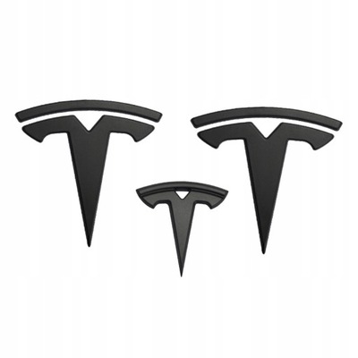 3 SZT.NAKLEJKA TESLA MODELO 3 EMBLEMA LOGOTIPO  