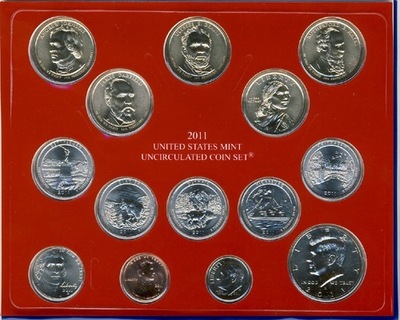 Zestaw Set 2011 USA - komplet 14 monet - Mennica Denver