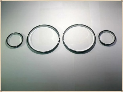 Chrome Speedometer Gauge Dial Rings Bezel Trim Chrome Tacho Rings fo~53001