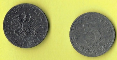 Austria - 5 Groschen 1976 r. Proof.