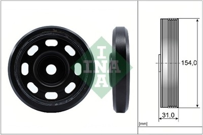 RUEDA POLEA DE EJE CIGÜEÑAL AUDI A3 VW GOLF VII GOLF VIII JETTA IV MULTIVAN  