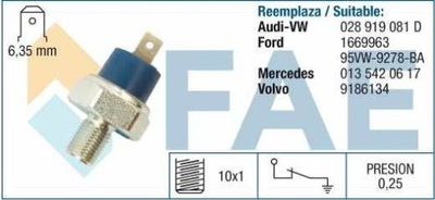 SENSOR DE PRESIÓN ACEITES VW 93-NIEBIESK  