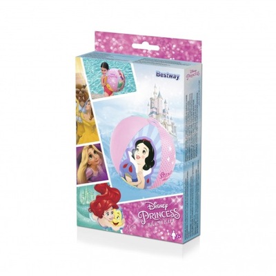 BESTWAY Piłka plażowa Disney Princess 51cm różowa