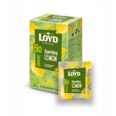 Herbata LOYD BIO Sparkling Lemon 20 torebek