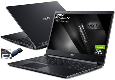 Acer Aspire 7 R5-5625U RTX3050 512GB 32GB IPS 144 Win11 Pro