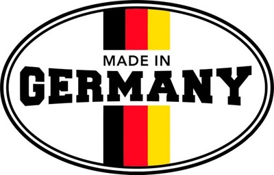 MADE IN GERMANY naklejka - 12 cm