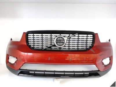 Volvo xc40 r-design 18-22 бампер + решётка радиатора / решётка радиатора + спойлер перед фото №1