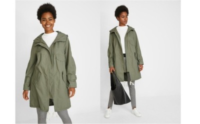 BONPRIX _LZ 2XQ KURTKA KHAKI PARKA DAMSKA _/ 40