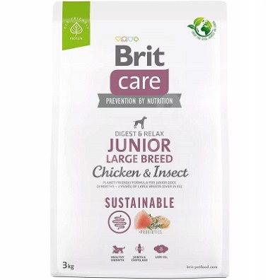 BRIT Care Sustainable Junior Large Kurczak 3 kg