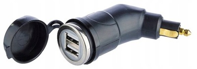 USB 3.3A Z WTYCZKĄ DIN A9U05 ЗАРЯДНОЕ 2X