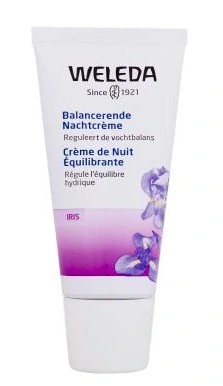 Weleda Iris Balancing Night Cream 30 ml dla kobiet Krem na noc