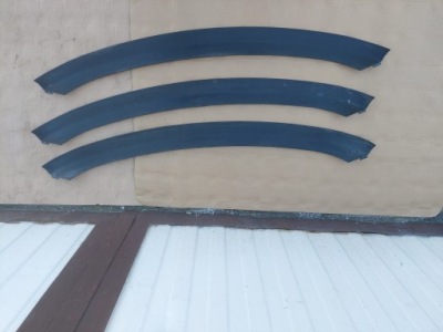 Tesla model x молдинг защита бампера задняя фото №1