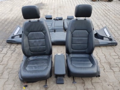 Vw passat b7 sedan сиденья кожаный заднее сиденье фото №1