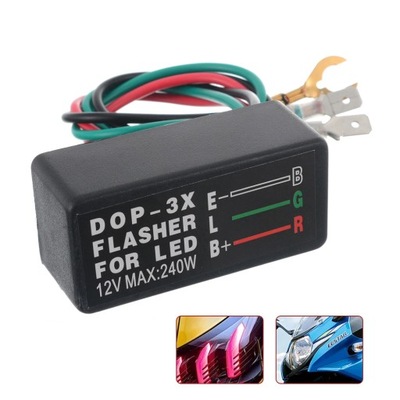 PRZEKAŹNIK KIERUNKOWSKAZÓW MIGACZY LED LEDOWYCH PRZERYWACZ 3 PIN