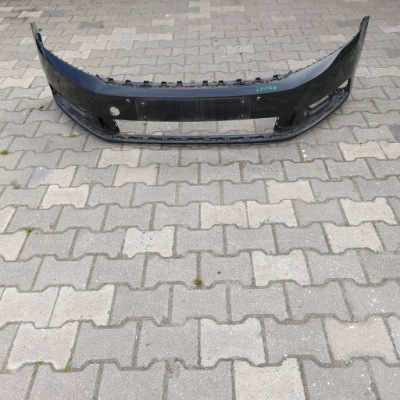 Бампер перед передний vw passat b8 чёрный фото №1