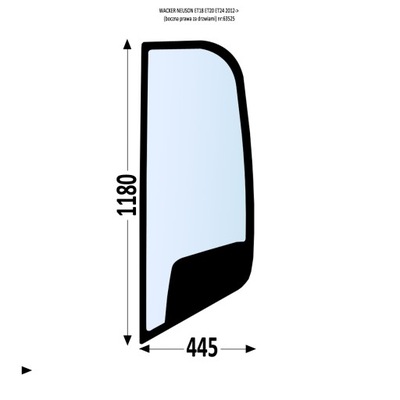 VENTANAS LATERAL DERECHA WACKER NEUSON ET18 ET20 ET24  