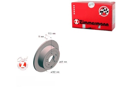 Zimmermann 285.3517.20 диск тормозная фото №1
