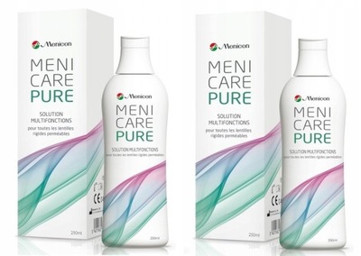 Płyn do soczewek twardych Menicare Pure 250ml x 2